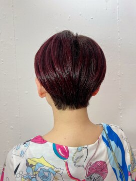 プレフル(playfull) ピンクブラウンショートヘア