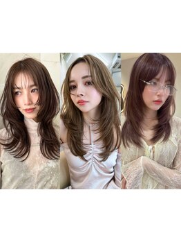 《小顔効果×結んで可愛い》顔周りで【色気】【上品さ】を引き立たせる再現性の高いレイヤーカット◎[渋谷]