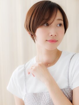 モッズヘア 越谷(mod's hair) メンズライク小顔補正カット耳掛け丸みショートZ越谷20代30代