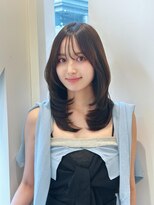 ニューヨークニューヨーク 梅田茶屋町店(NYNY)&nbsp;韓国　レイヤーカット　ワンカール　グレージュカラー