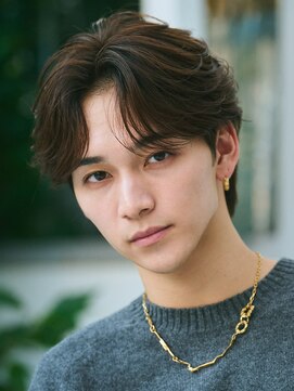 エルマーク 豊中(L-MARK) カルマパーマ/メンズ/フェザーパーマ/韓国/眉毛/センターパート