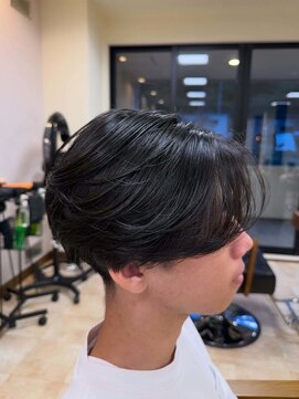 毛流れセンターパート