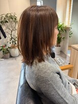 フォレスト(Forest)&nbsp;ぱっつん外ハネ×オリーブベージュ