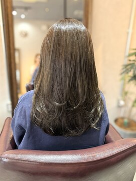 サーパス(Surpass) 【SHIHO】ロングレイヤー　オリーブカラー/20代30代40代◎立川