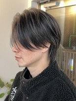 ガーデンタチカワネクスト(garden tachikawa next) 大人男子センターパートウルフコントラストハイライト20代30代