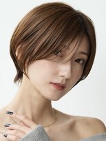 ソワネ 表参道(soigne) 表参道白髪ぼかしウルフショートボブベージュアッシュグレージュ