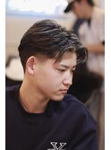 テーパーフェード・センター分け