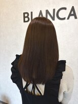 ブランカヘアー 西尾(BLANCA HAIR)&nbsp;艶感ベージュで作る上品ストレート