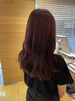 オーガニックエコ 川越(organic+eco)&nbsp;20代30代春夏韓国ヘア/イルミナカラーチェリーレッド/髪質改善