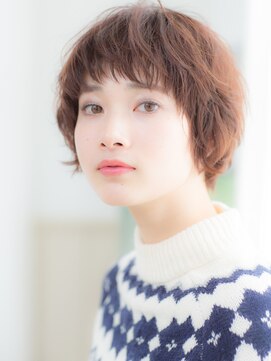 アニモフィオレンテ 春日部2号店(animo FIORENTE) animo春日部コーラルピンク/大人ショートヘア/丸みショートボブi