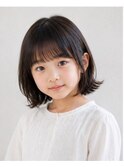 キッズ切りっぱなしボブ