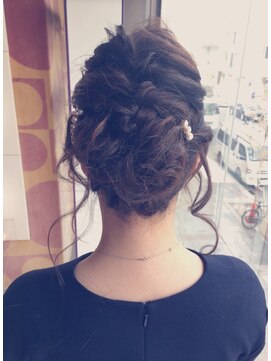 ワークス(WORKS) 【WORKS】結婚式☆二次会☆大人可愛いルーズヘアセット