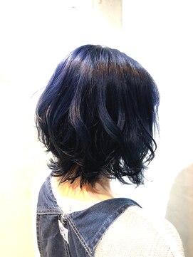 ペスカ 仙台一番町店(pesca) ☆くびれボブ☆ブリーチ×デニムカラー