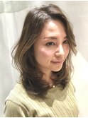 大人可愛い_ロングヘアー_イルミナカラー_ハイライト
