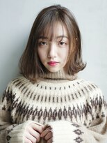 アイティー バイ アルバム 浦和店(IT by ALBUM)&nbsp;鎖骨ミディ_ハイライトカラーセミウェットウェーブ_77324