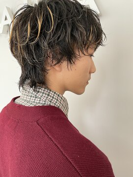 カイラ(KAILA) 【KAILA】メンズマッシュウルフパーマハイライト☆高野