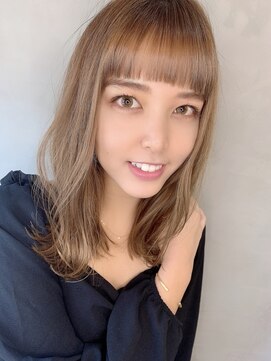 カームリーヘアー(calmLY HAIR) 前髪/アンブレラカラー/こなれミディ/イメチェン/ウェーブパーマ