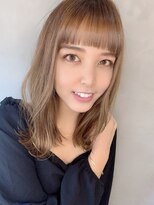 カームリーヘアー(calmLY HAIR) 前髪/アンブレラカラー/こなれミディ/イメチェン/ウェーブパーマ