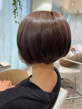 ヘアアンドネイルイミュン(Hair&Nail immune) 大人前下りボブ 藤沢 30代40代50代 大人女性/カラーで髪質改善