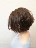 前下がり大人ショートボブ