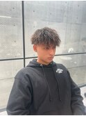ツイストスパイラルパーマ×ショートマッシュ