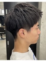 フイ 代々木(Hui)&nbsp;メンズ/アップバング/ツーブロックマッシュ/束感ショート波巻き