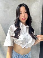 ロンド ストラーダ 心斎橋(Lond strada)&nbsp;韓国前髪顔周りロング×インナーグレージュ[心斎橋/髪質改善]