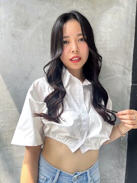 ロンド ストラーダ 心斎橋(Lond strada) 韓国前髪顔周りロング×インナーグレージュ[心斎橋/髪質改善]