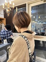 ネオリーブアイム 横浜西口店(Neolive aim)&nbsp;大人可愛い束感　耳掛けひし形小顔丸みショートボブ【近藤】横浜