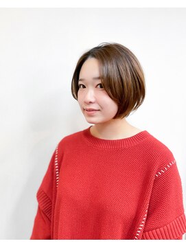 トップヘアー 玉島店(TOP HAIR) 《TOPHAIR 玉島店/ ベリー》センターパート×ショートボブ