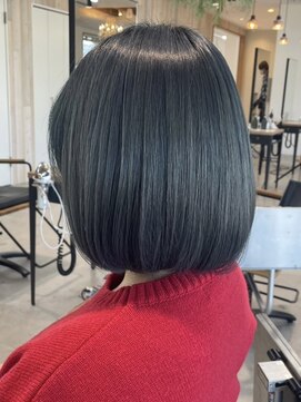 グランデュール 東静岡池田店(GRANDEUR) 大人マッシュショート丸みショート黒髪ショートベリーショート