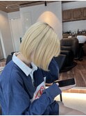 【ADORE横浜】抜きっぱなしブリーチカラー×ボブ