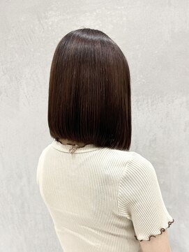 ウシワカマルエムティードット 富士宮店(USHIWAKAMARU MT.) ナチュラルブラウンボブ