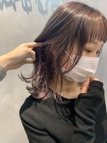 ビューナゴヤ 名駅(VIEW NAGOYA)&nbsp;前髪/イメチェン/こなれミディ/インナーカラー/ラベンダーカラー