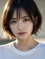 ニコ 四街道(nico)&nbsp;外ハネショートボブ、ナチュラルブラウン