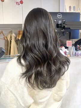 キャンバス バイ ネオリーブ 横浜西口(Canvas by neo.) ダークグレージュミディアムレイヤー韓国ヘア【横浜】