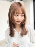 美髪顔周りレイヤーくびれヘアロング_29541