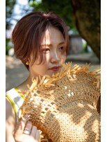 ヘアーネイル アーテ(Hair Nail ARTE)&nbsp;【岡山/総社】ハンサムショートとオレンジベージュカラー