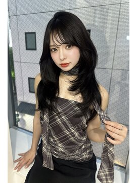 ユーフォリア 渋谷グランデ(Euphoria SHIBUYA GRANDE) 韓国ヘア　髪質改善　ダークグレー　レイヤーカット SAYAKA