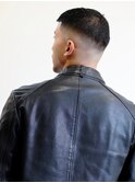 ■スキンフェード/ツーブロック刈り上げ/ダークグレージュ/元町9