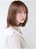 [Inity]マロンベージュ×タッセルボブ[心斎橋/髪質改善/縮毛矯正