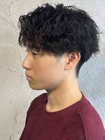 ニアウ 高崎店(Niau)&nbsp;シャドウパーマメンズパーマ韓国風パーマ群馬高崎波巻きパーマ