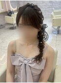 サイド編みおろし