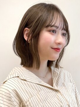 セイドット リー(Say. Ree) say.ボブミニボブくびれボブレイヤーボブヘーゼルグレージュ暗め