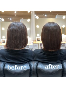 ツヤと髪 クリム(crim) クセ髪ヘアエステ　ボブ　白髪染め　30代 40代 20代