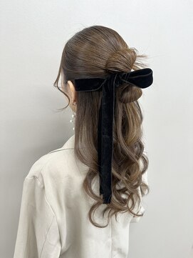 カチモリハーフアップ