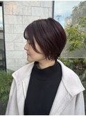 チェリーレッドショートスタイル