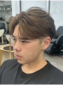 名古屋栄フェザーパーマツイストスパイラル眉毛fifthメンズ韓国