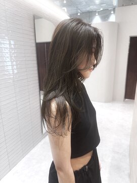 カルム 天神大名(calme) 【calme】オリーブベージュ　髪質改善　レイヤーカット
