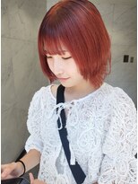 2席のみの美容室 アナイス(Anaiss)&nbsp;レイヤーボブ、ボブウルフ、ハイトーンピンクカラー＊